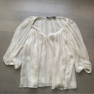 Beautiful Flowy Blouse with Rope Detail